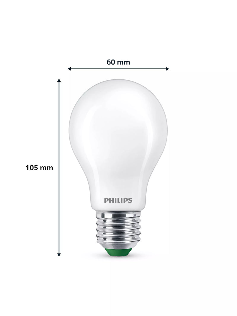 Philips Ultra Efficient 4W E27 LED bulb frosted, imported from the UK