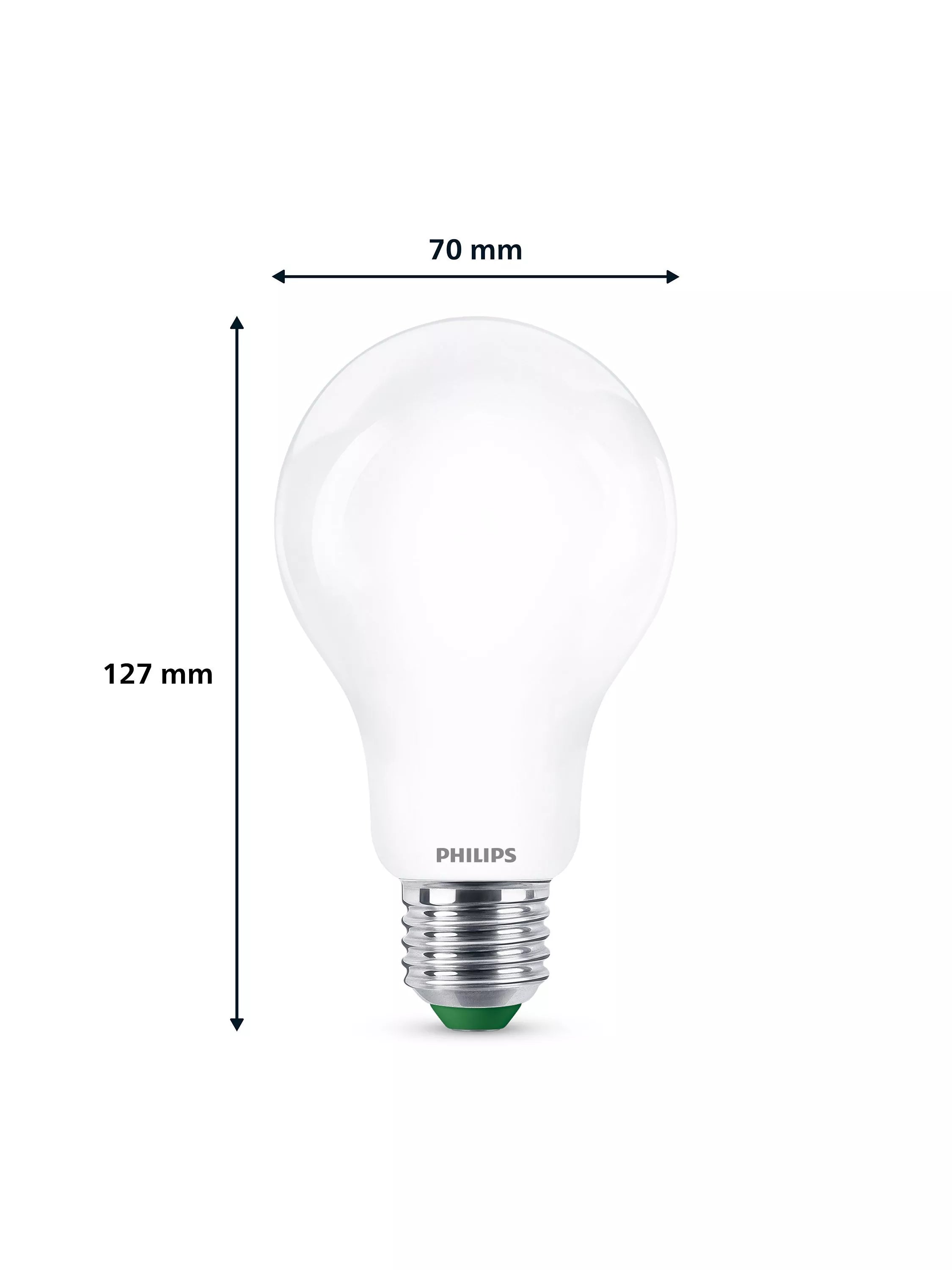 Philips LED bulb 7.3W E27 cool white frosted (British brand)