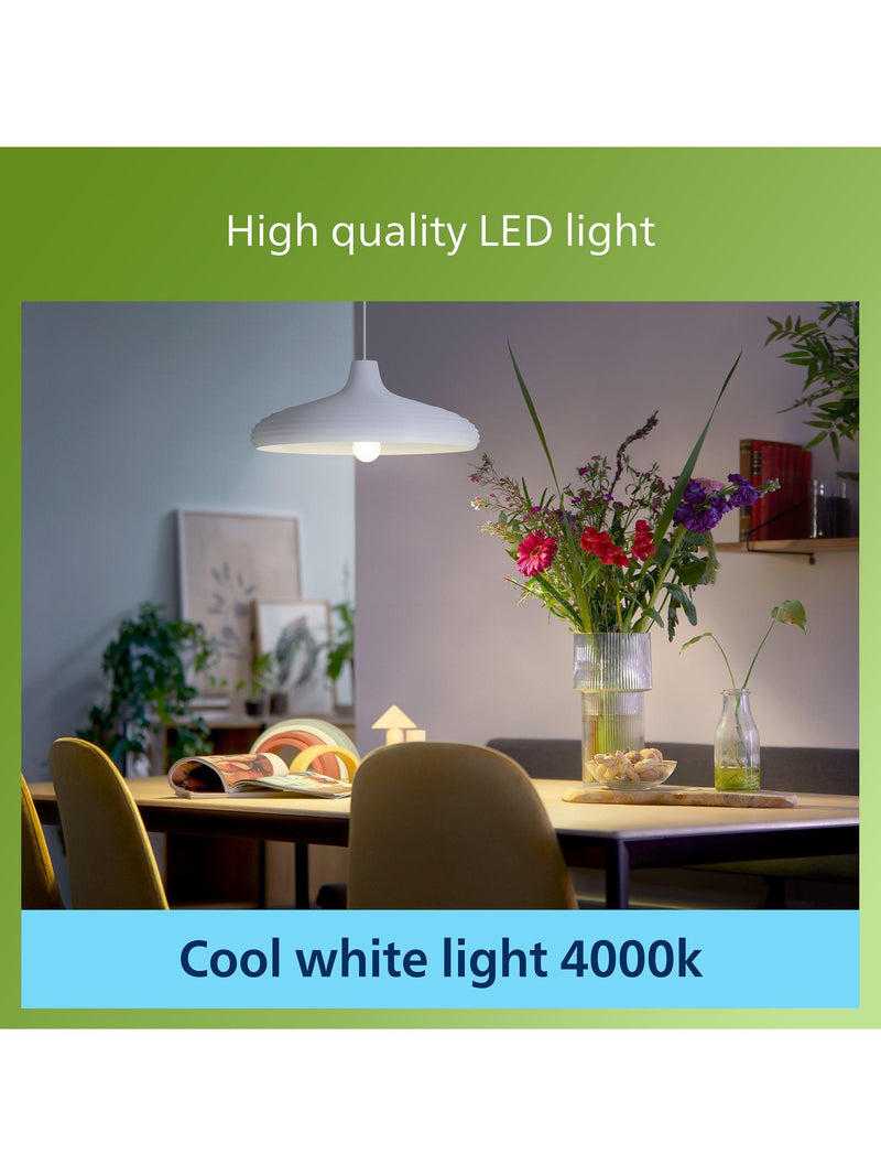 Philips LED bulb 7.3W E27 cool white frosted (British brand)