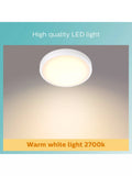Philips Doris LED flush bathroom light white - British product
