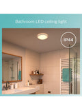 Philips Doris LED flush bathroom light white - British product