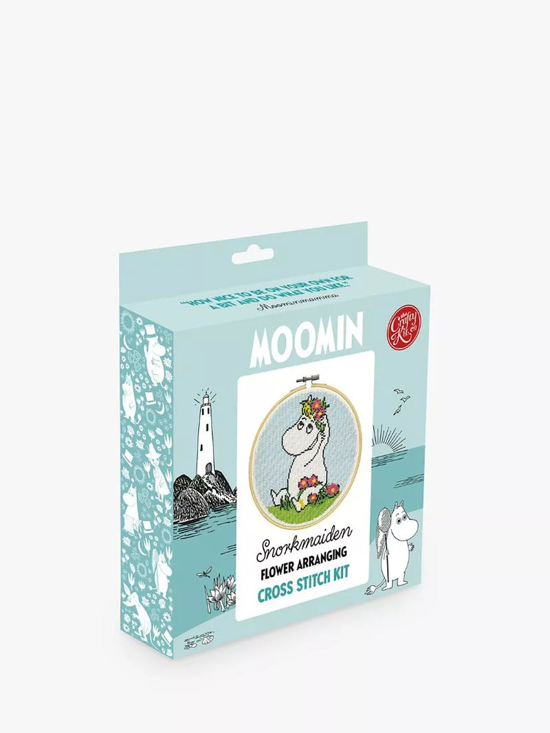 The Crafty Kit Company Snorkmaiden cross stitch hoop kit 18cm - British product