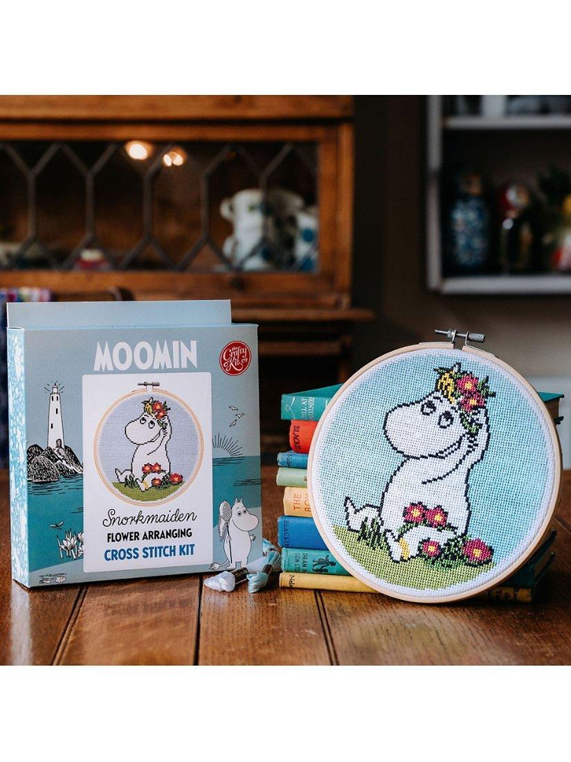 The Crafty Kit Company Snorkmaiden cross stitch hoop kit 18cm - British product