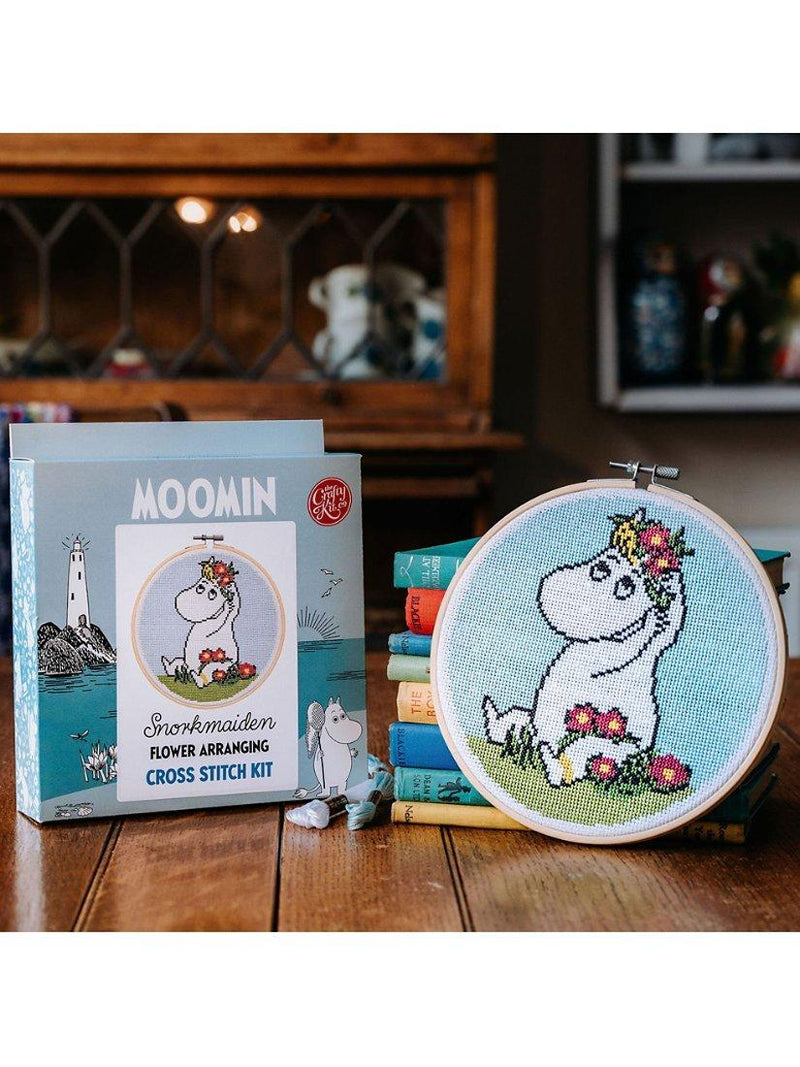 The Crafty Kit Company Snorkmaiden cross stitch hoop kit 18cm - British product