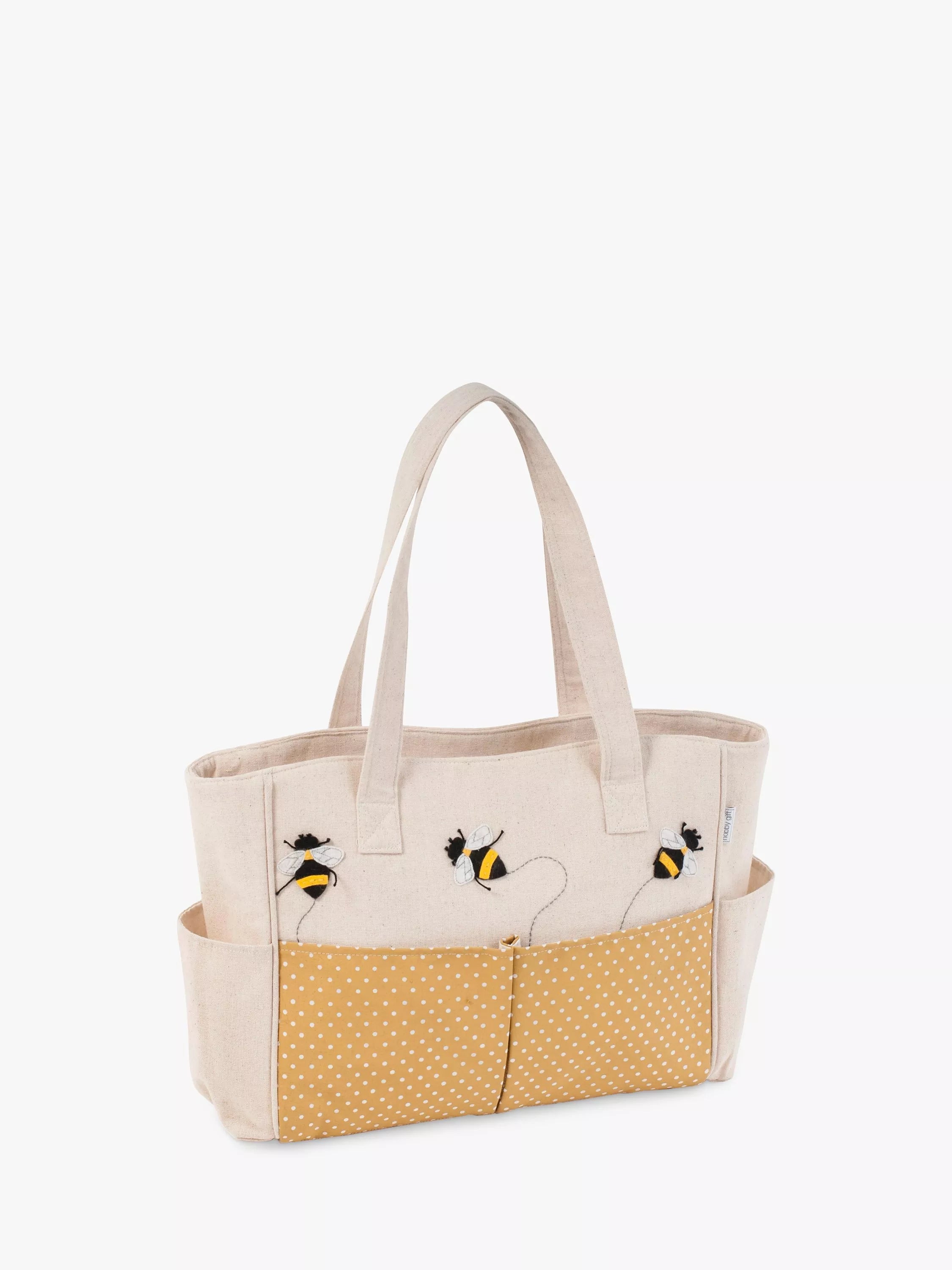 Milward bee craft bag in multi colour, imported from the UK