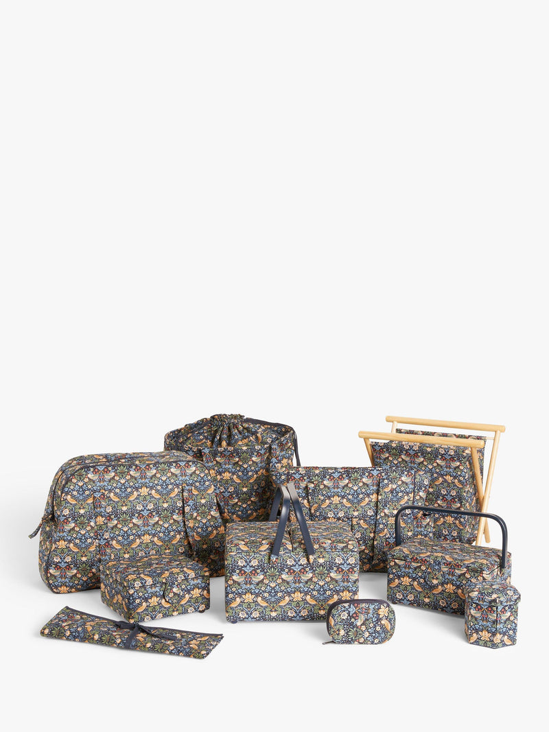 John Lewis William Morris Strawberry Thief sewing box (British brand)