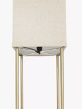 John Lewis Harrison floor lamp walnut shelves steel, imported from the UK