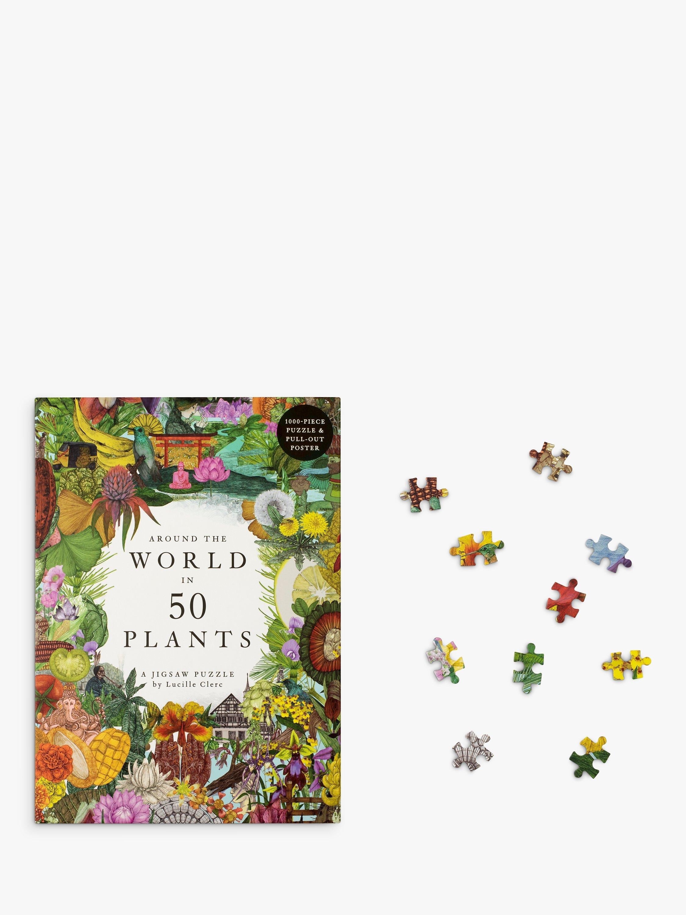 Laurence King Publishing 1000-piece jigsaw puzzle of 50 plants from around the world, UK version