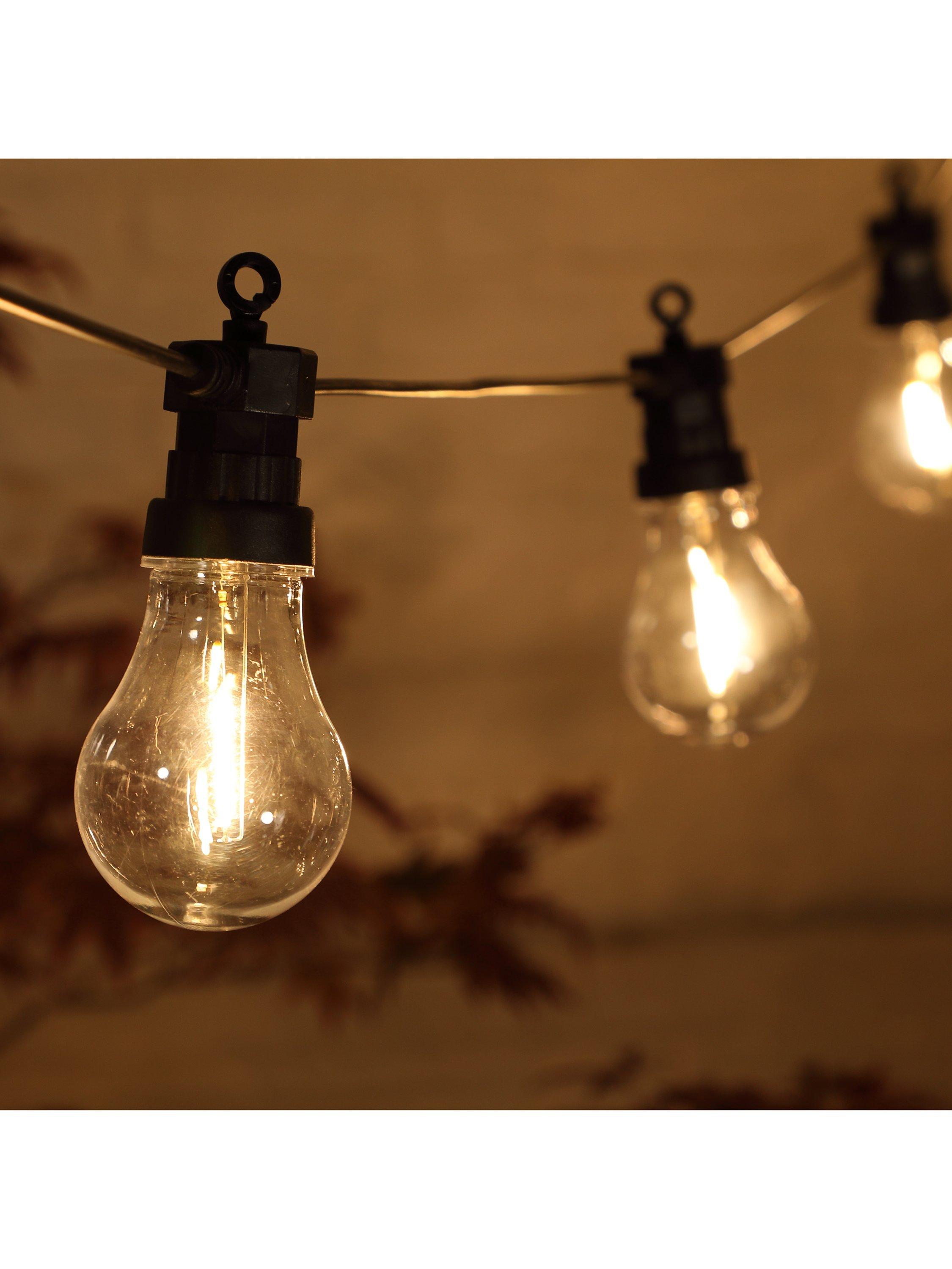 NOMA 20 bulb warm white festoon lights, imported from the UK
