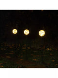 NOMA crackle ball stake lights warm white set of 3, UK version