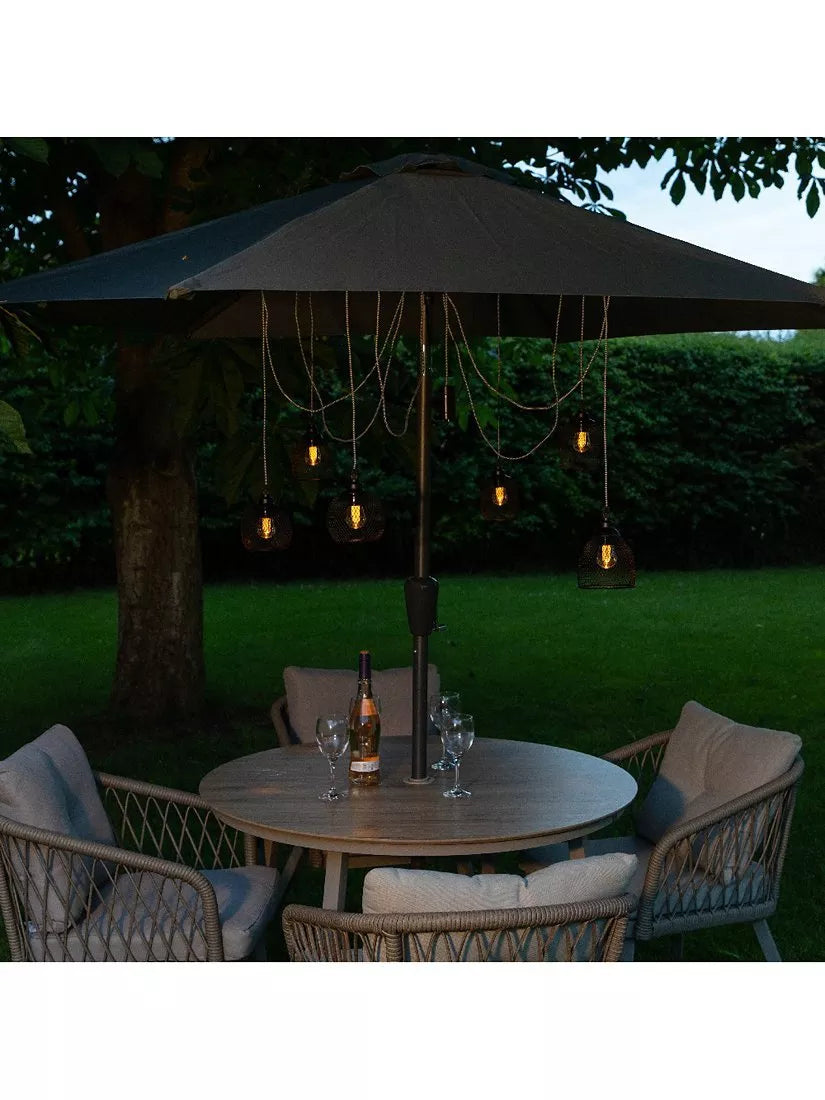 NOMA warm white 6-bulb festoon light, imported from the UK