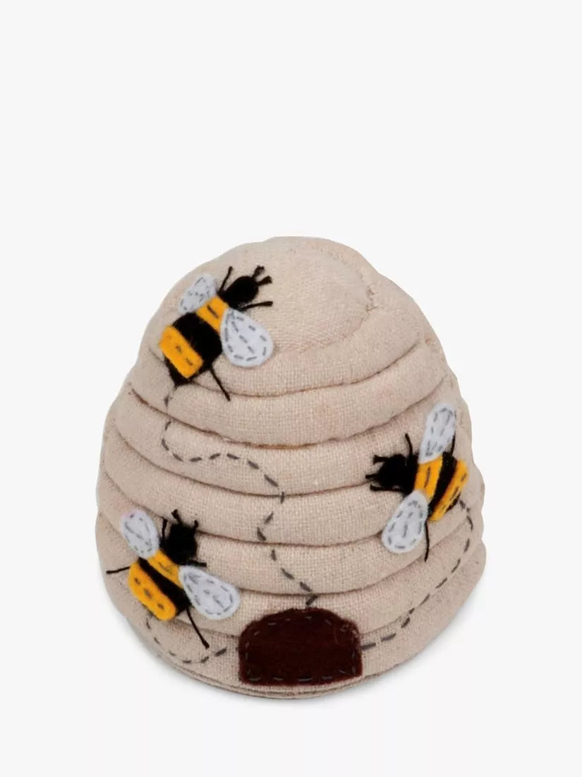 Milward bee pincushion multi small (British brand)