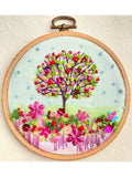 Rowandean Summer Apple Tree embroidery kit 20cm - British product