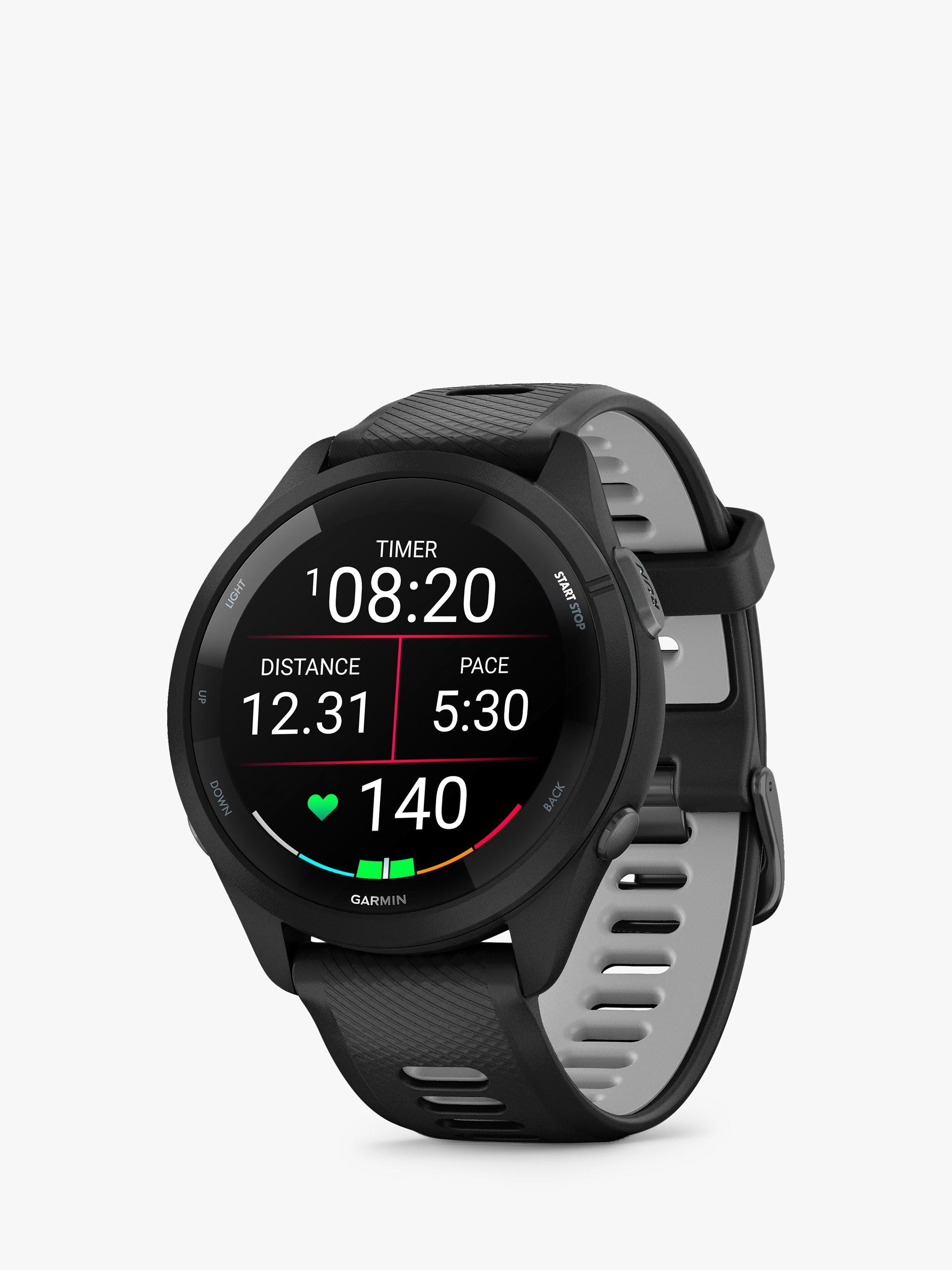 ساعة لياقة بدنية Garmin Forerunner 265 مقاس 46 مم، إصدار المملكة المتحدة