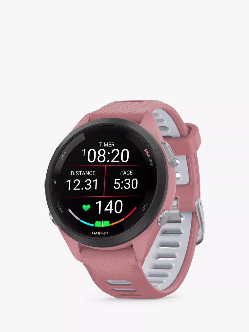 ساعة اللياقة البدنية جي بي إس لمراقبة معدل ضربات القلب Garmin Forerunner 265S، 42 مم