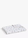 John Lewis reversible muslin swaddle blanket with elephant print, 120 x 120cm, UK version