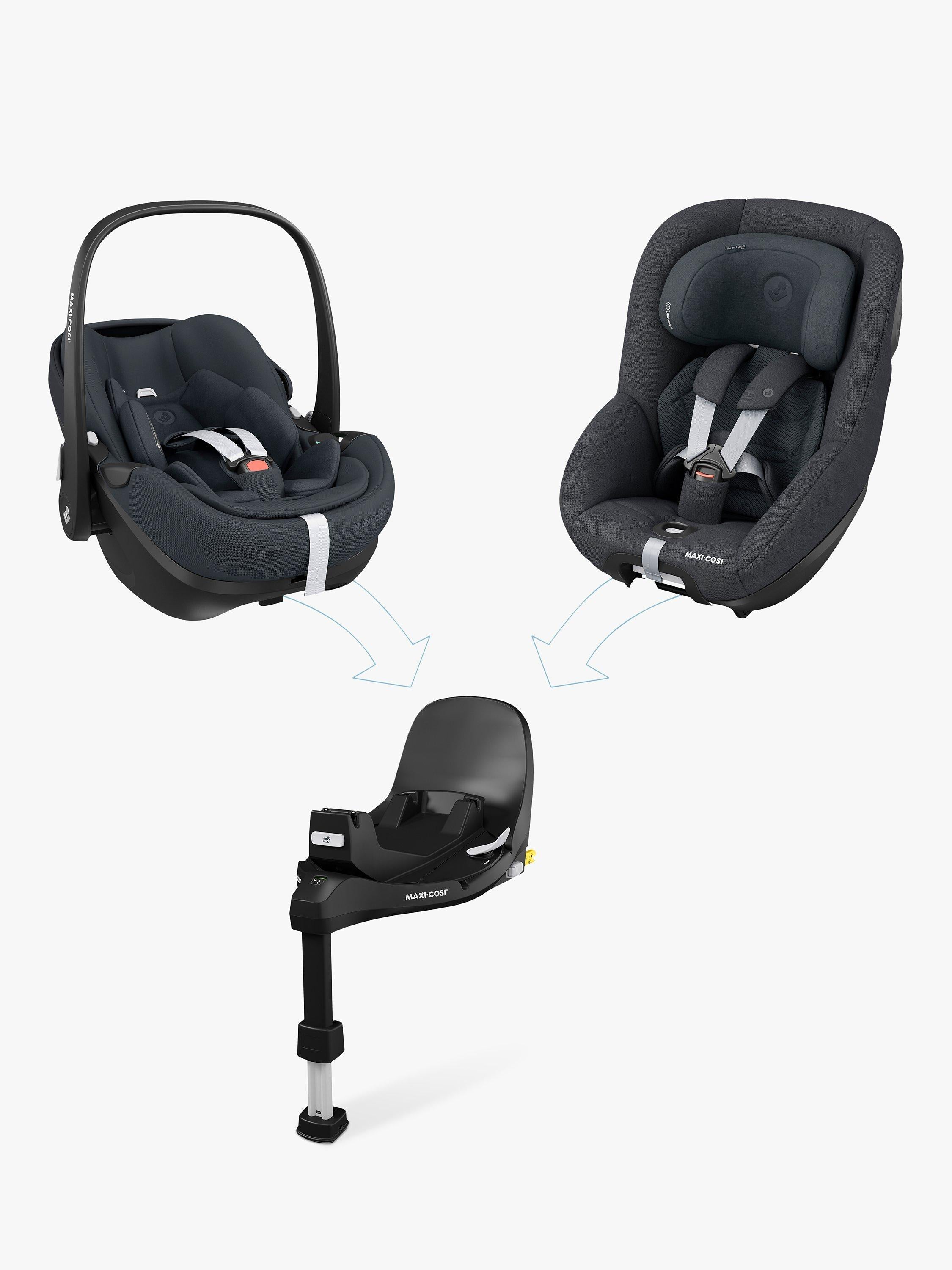 Maxi-Cosi rotating and sliding ISOFIX car seat base in black, imported from the UK