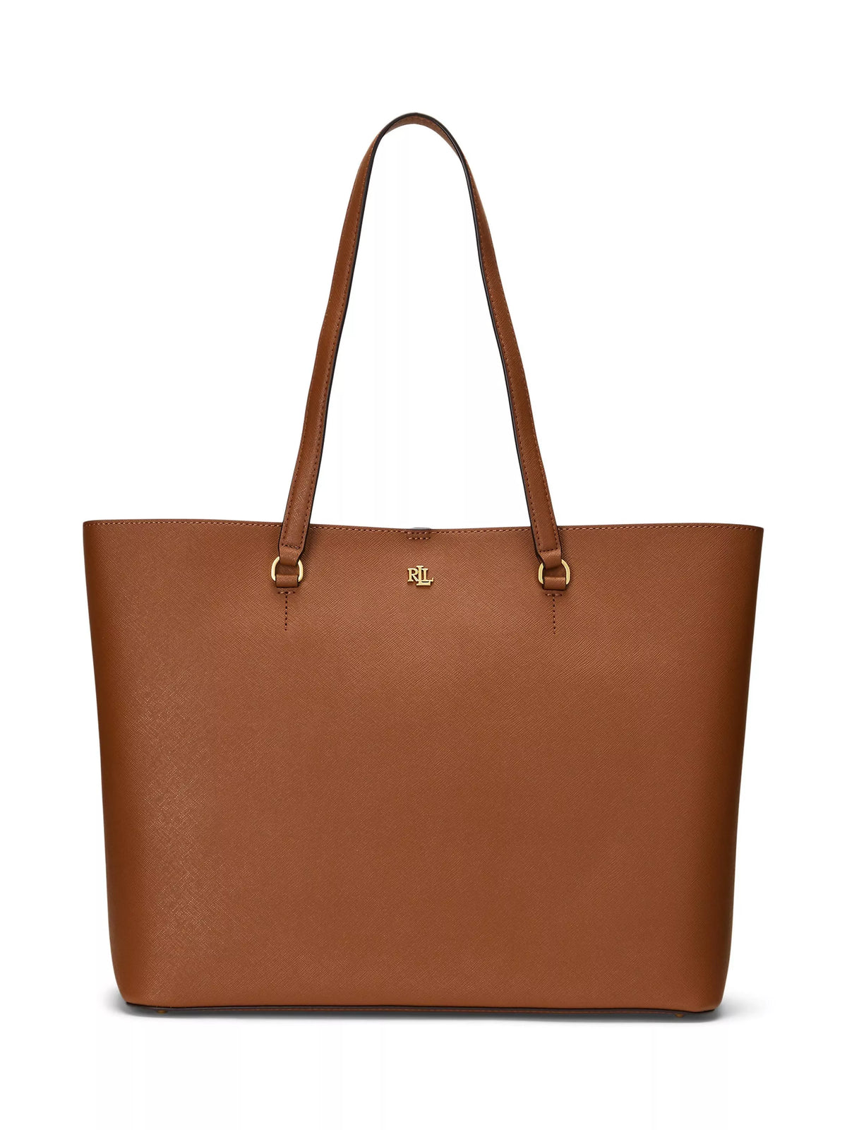 Ralph Lauren Karly crosshatch leather large tote bag - British product