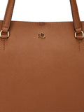 Ralph Lauren Karly crosshatch leather large tote bag - British product