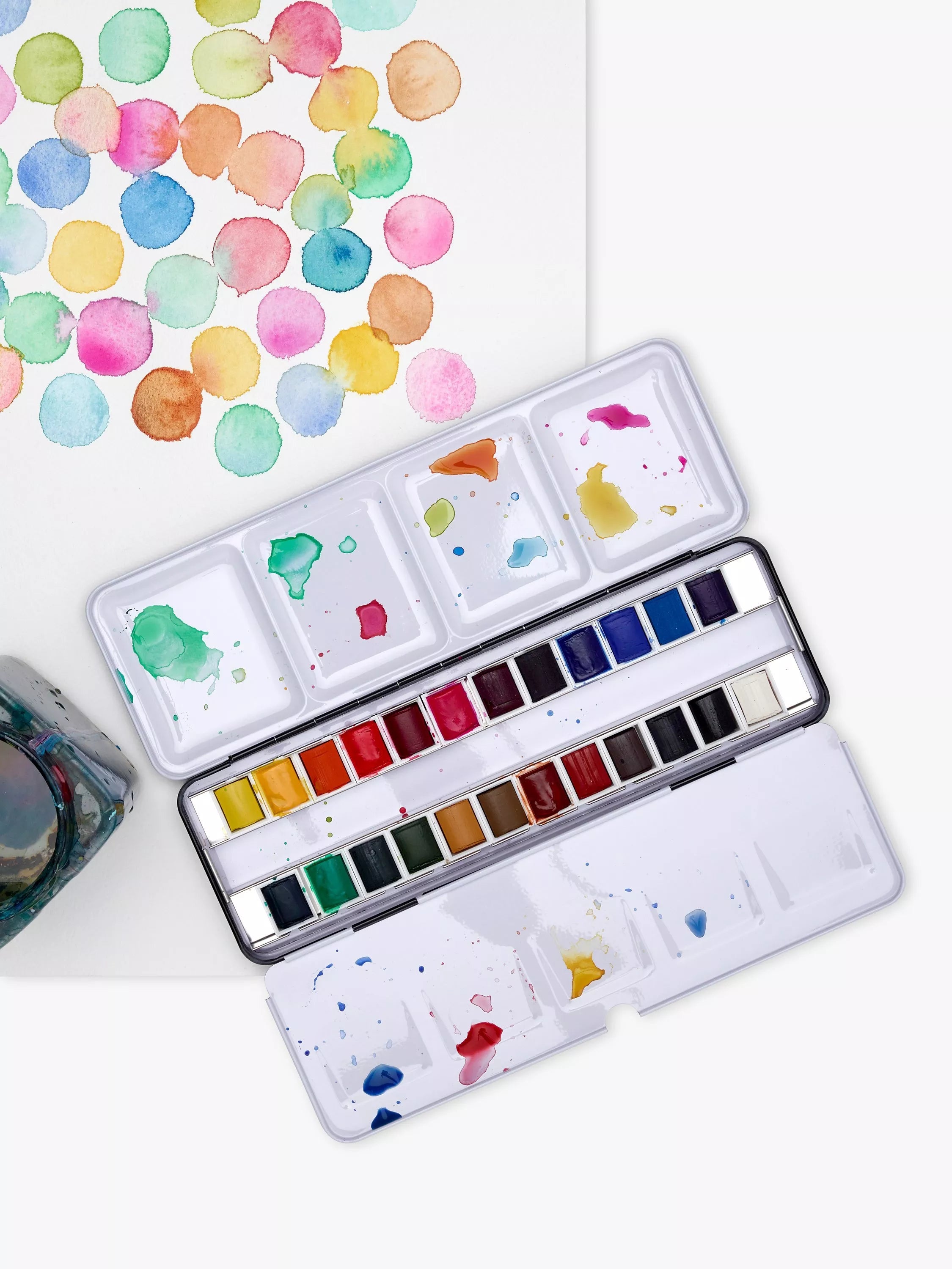 Winsor & Newton Cotman watercolour paints set of 24 half pans, UK version