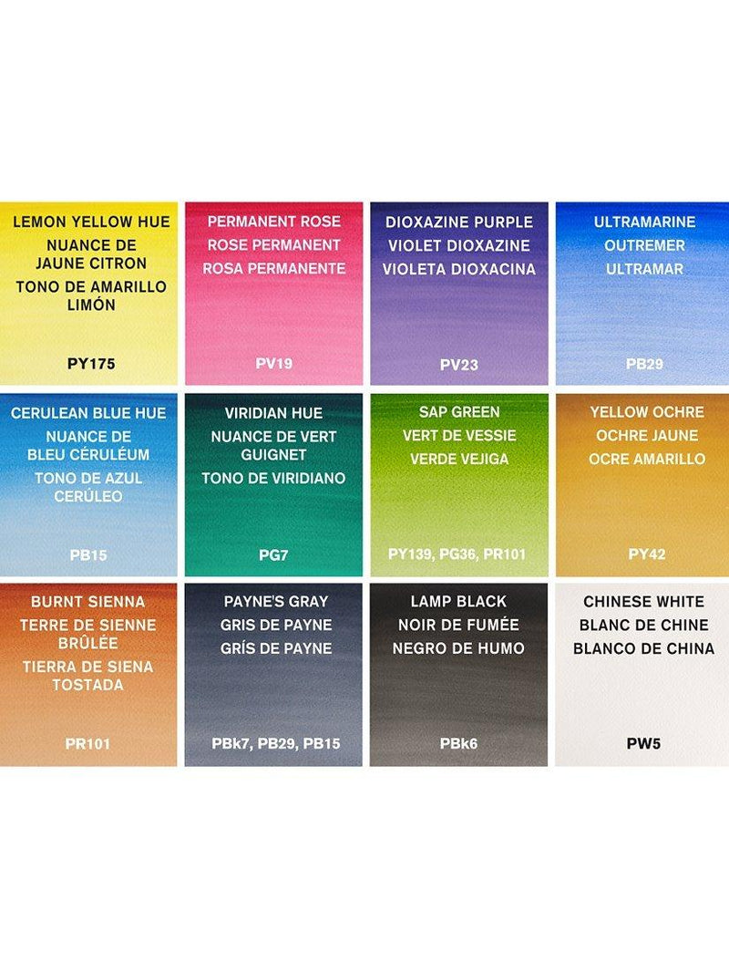 Winsor & Newton Cotman watercolour set 12 pans, imported from the UK