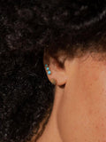 Daisy London Flower Bloom gold stud earrings, imported from the UK