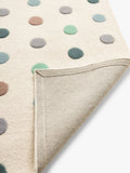 John Lewis polka dot wool rug multi 180x120cm, UK version