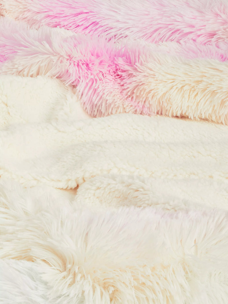 John Lewis kids' ombre faux fur throw, UK version