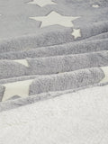 John Lewis kids' glow-in-the-dark star print sherpa fleece blanket, UK version