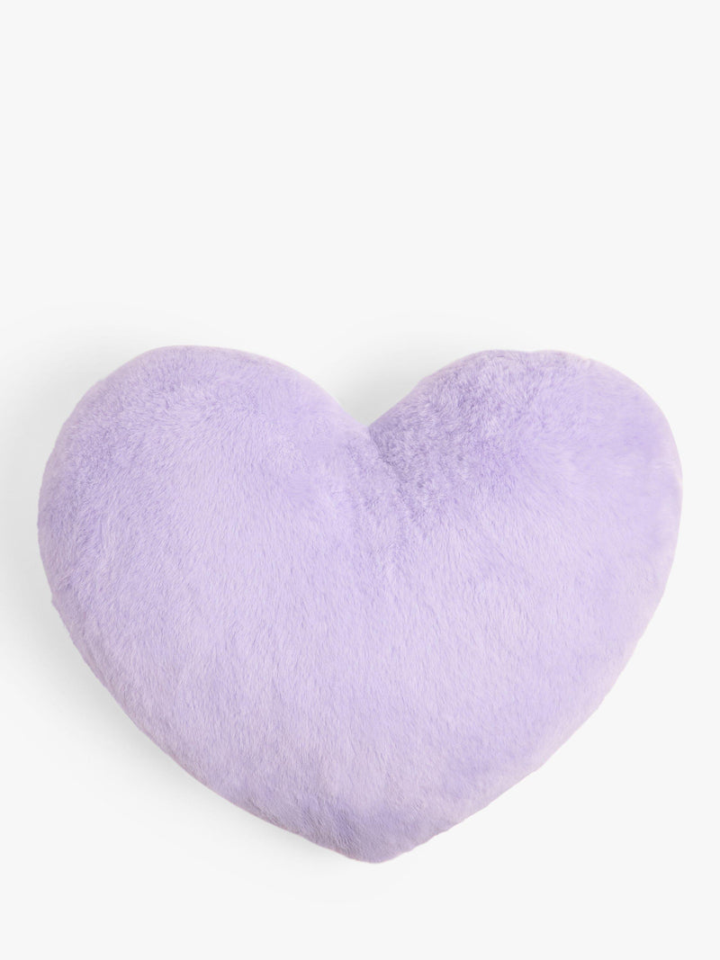 John Lewis Faux Fur Heart Cushion, UK version