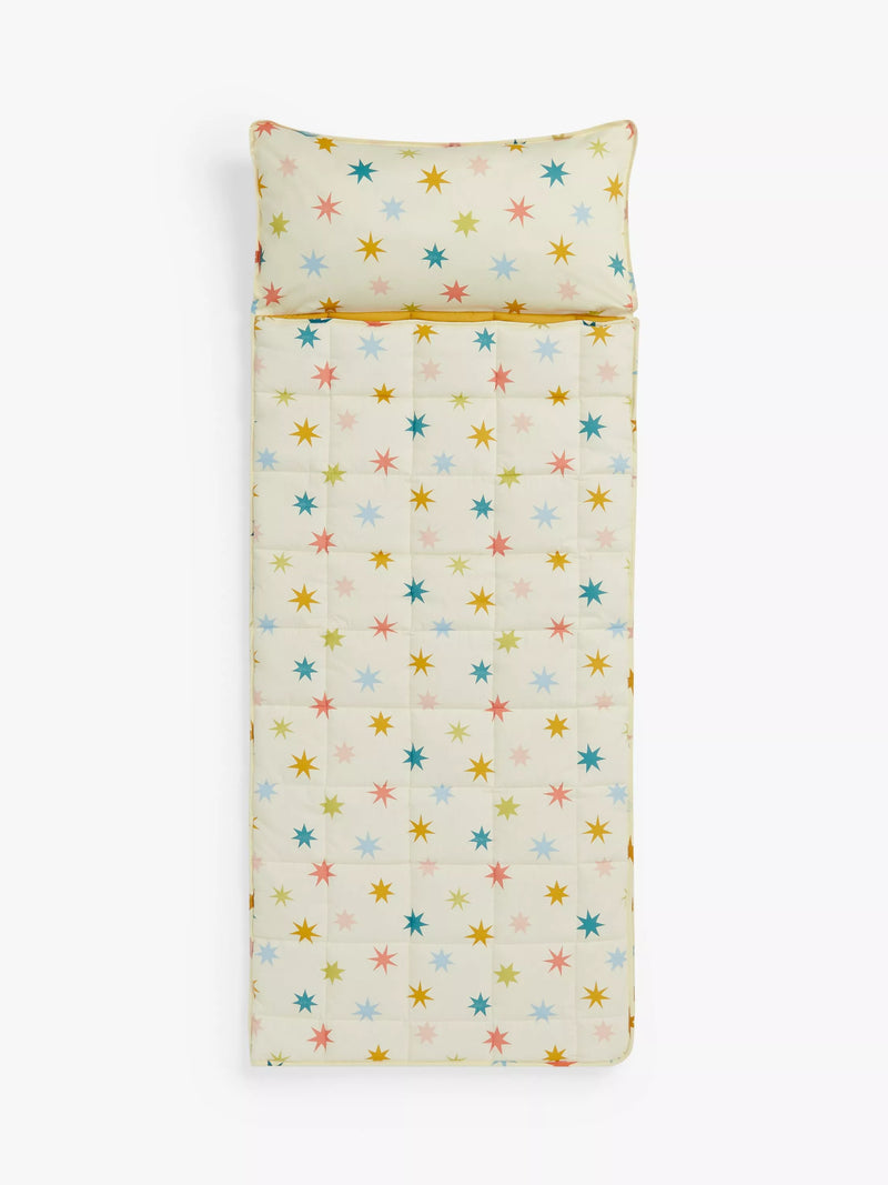 John Lewis star print pure cotton sleepover bag (British brand)