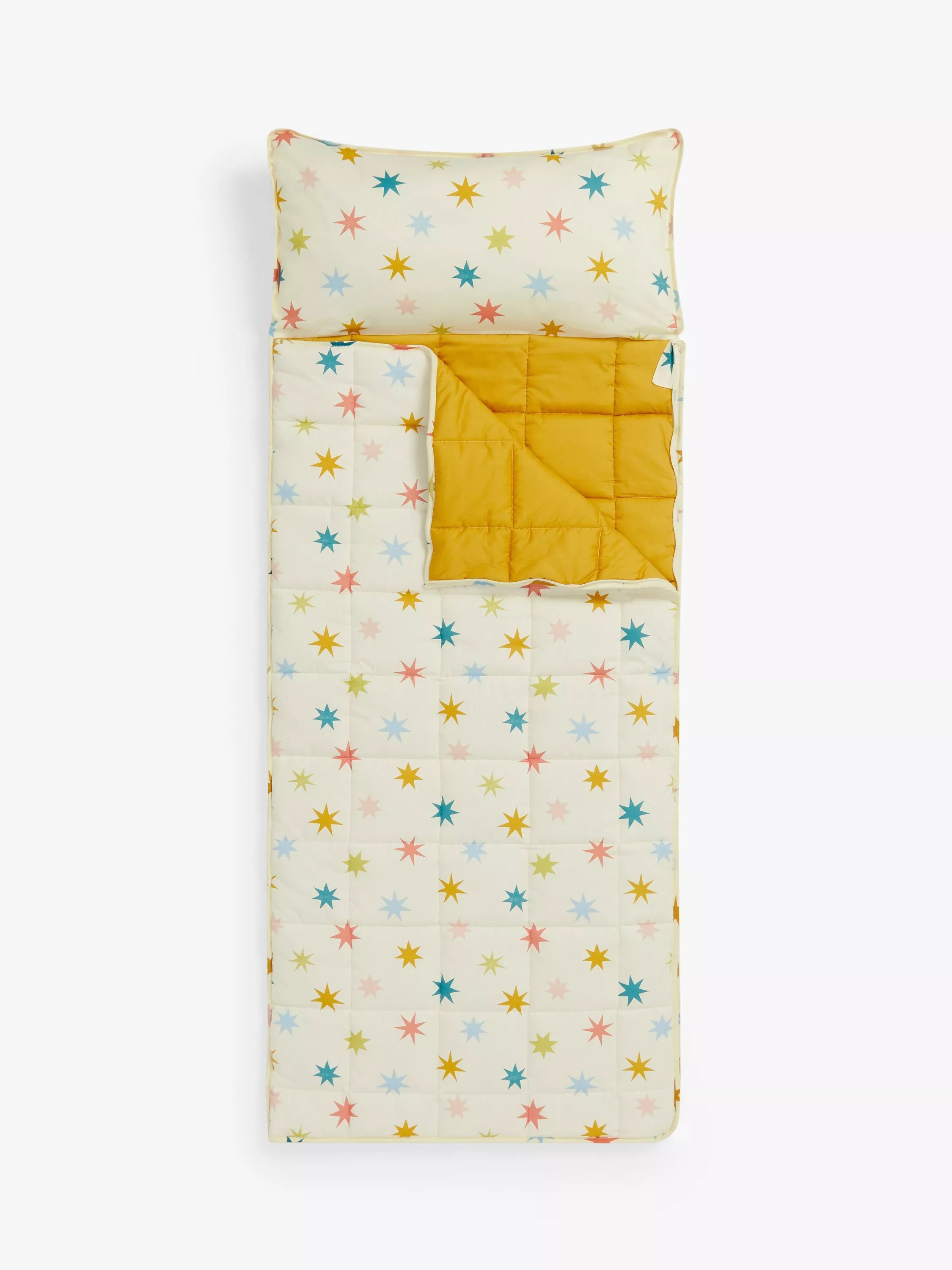 John Lewis star print pure cotton sleepover bag (British brand)
