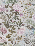 Floral Bird Patterned Wallpaper on Non-Woven Ground for Easy Installation
