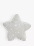 John Lewis Kids' Faux Fur Star Cushion, Ivory