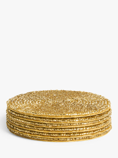 John Lewis John Lewis Gold Perlen Runde Untersetzer Set aus 4 Stück – Jetzt bei McGrocer kaufen