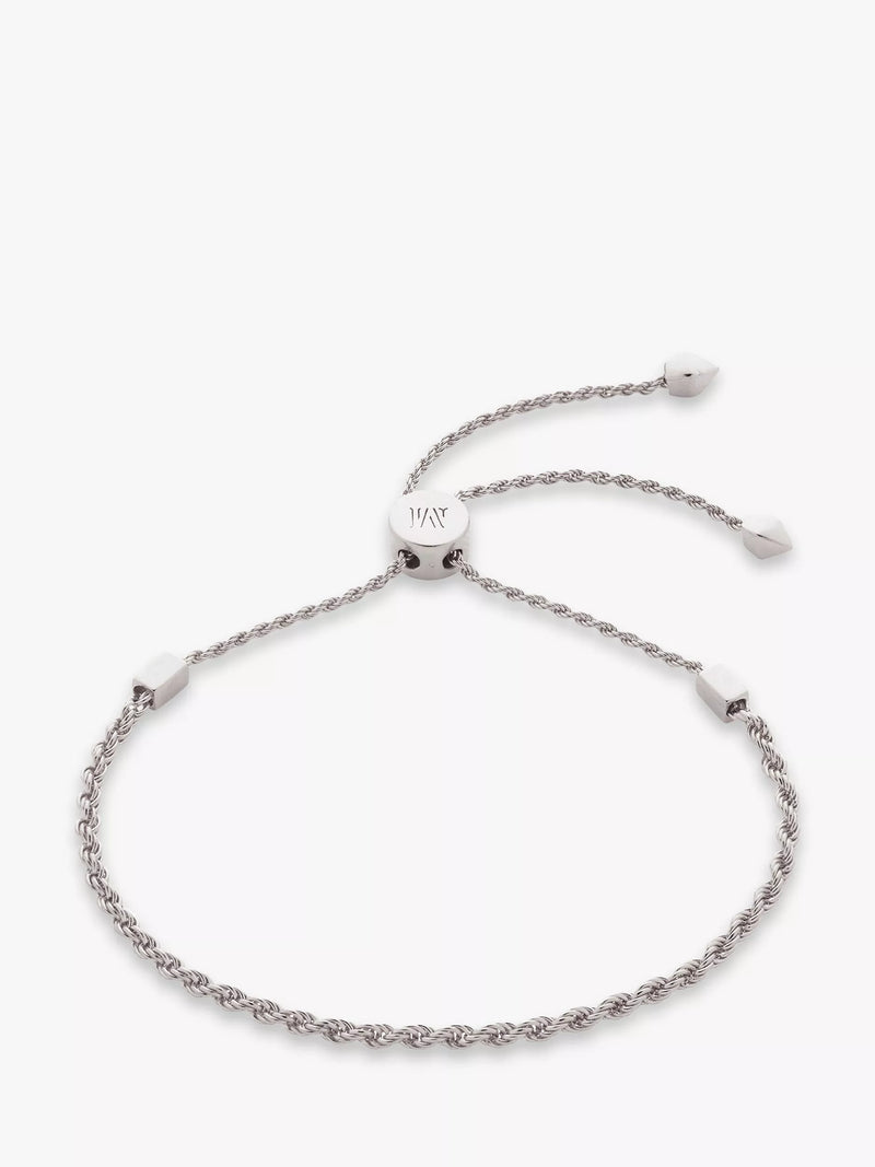 Monica Vinader Corda Rope Chain Bracelet Silver - British product