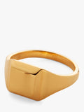 Bague Sceau Monica Vinader dorée (marque britannique)