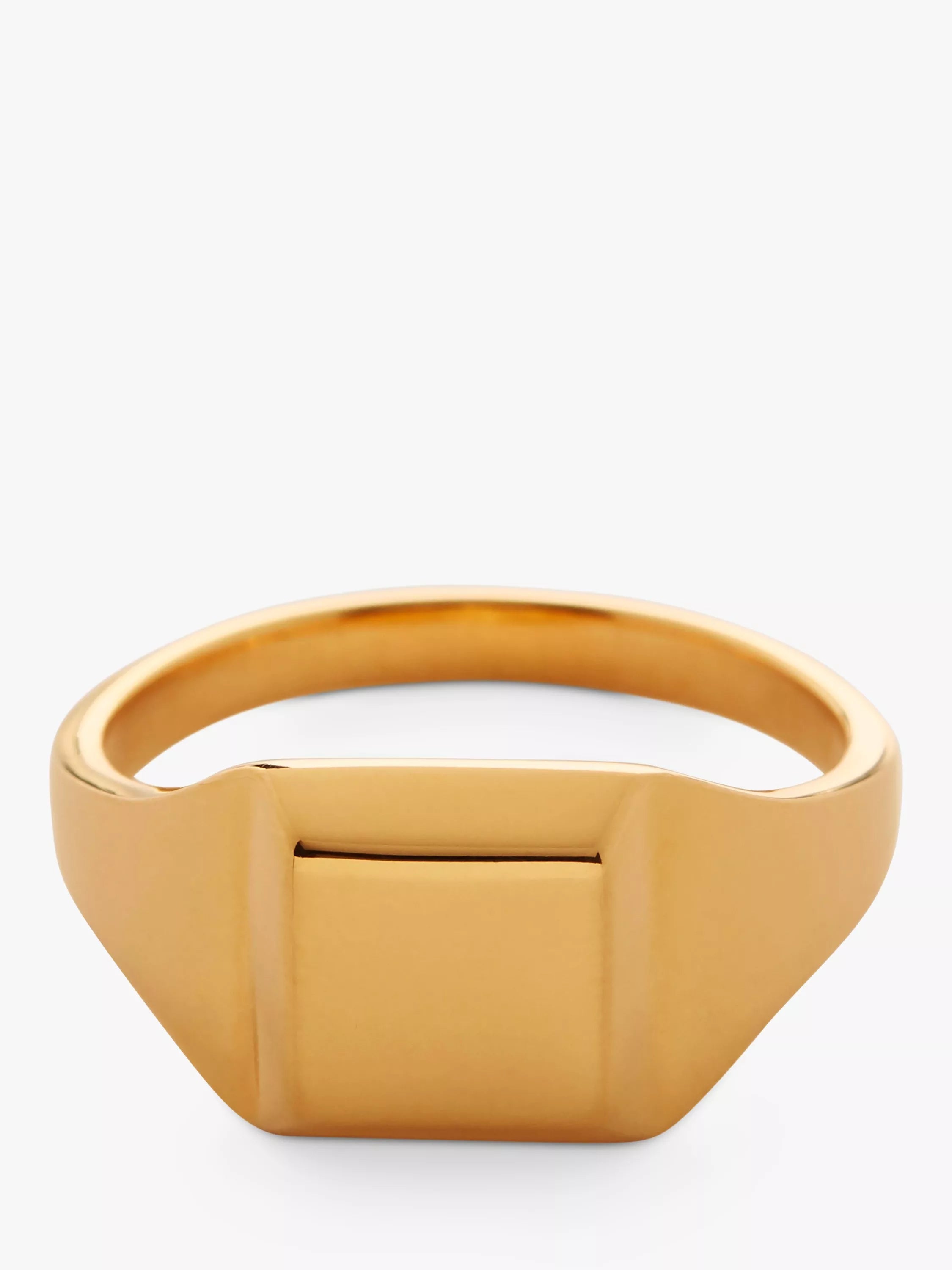 Bague Sceau Monica Vinader Signature Dorée