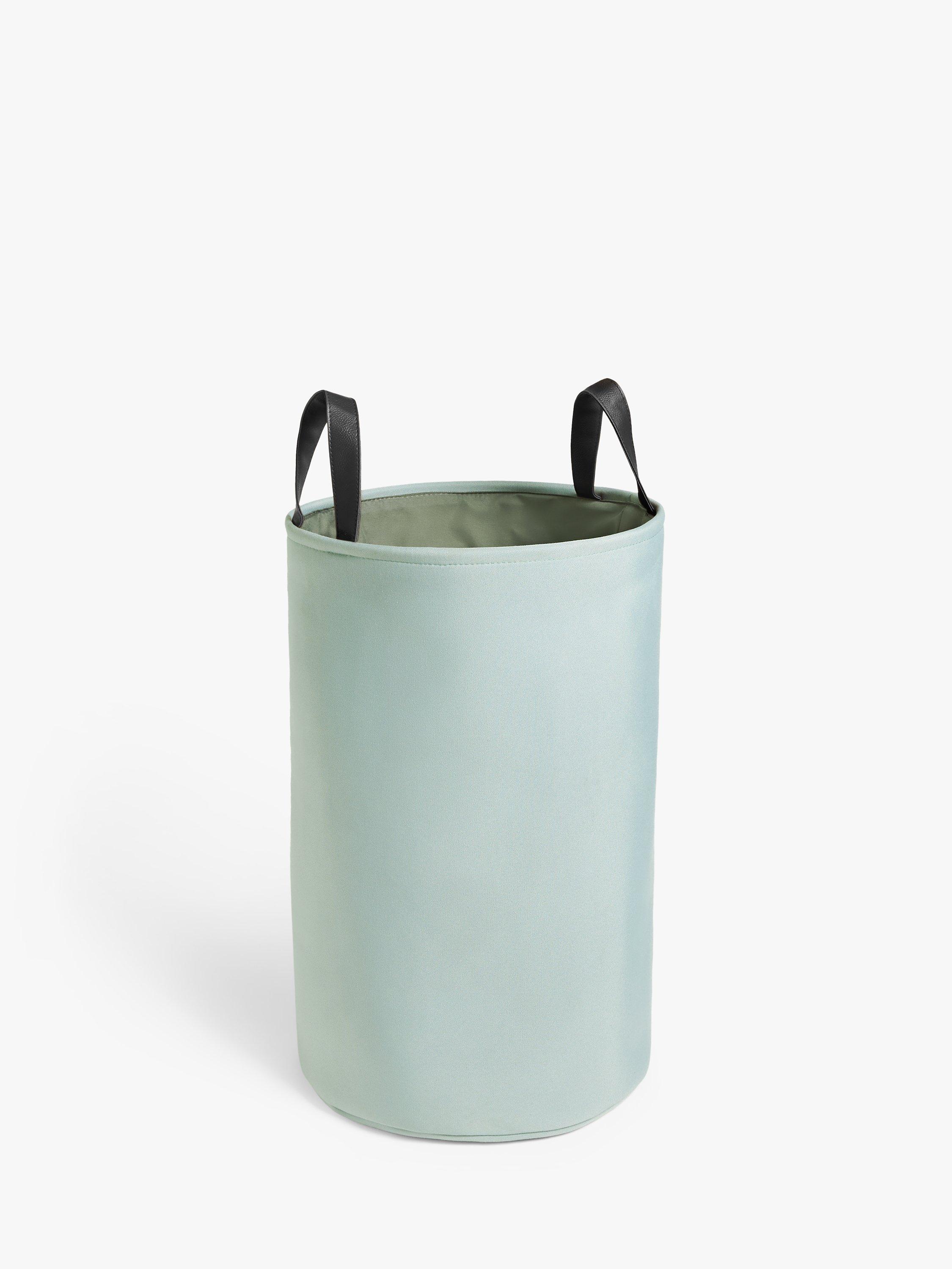 John Lewis canvas laundry basket H58cm Dia37cm, UK version