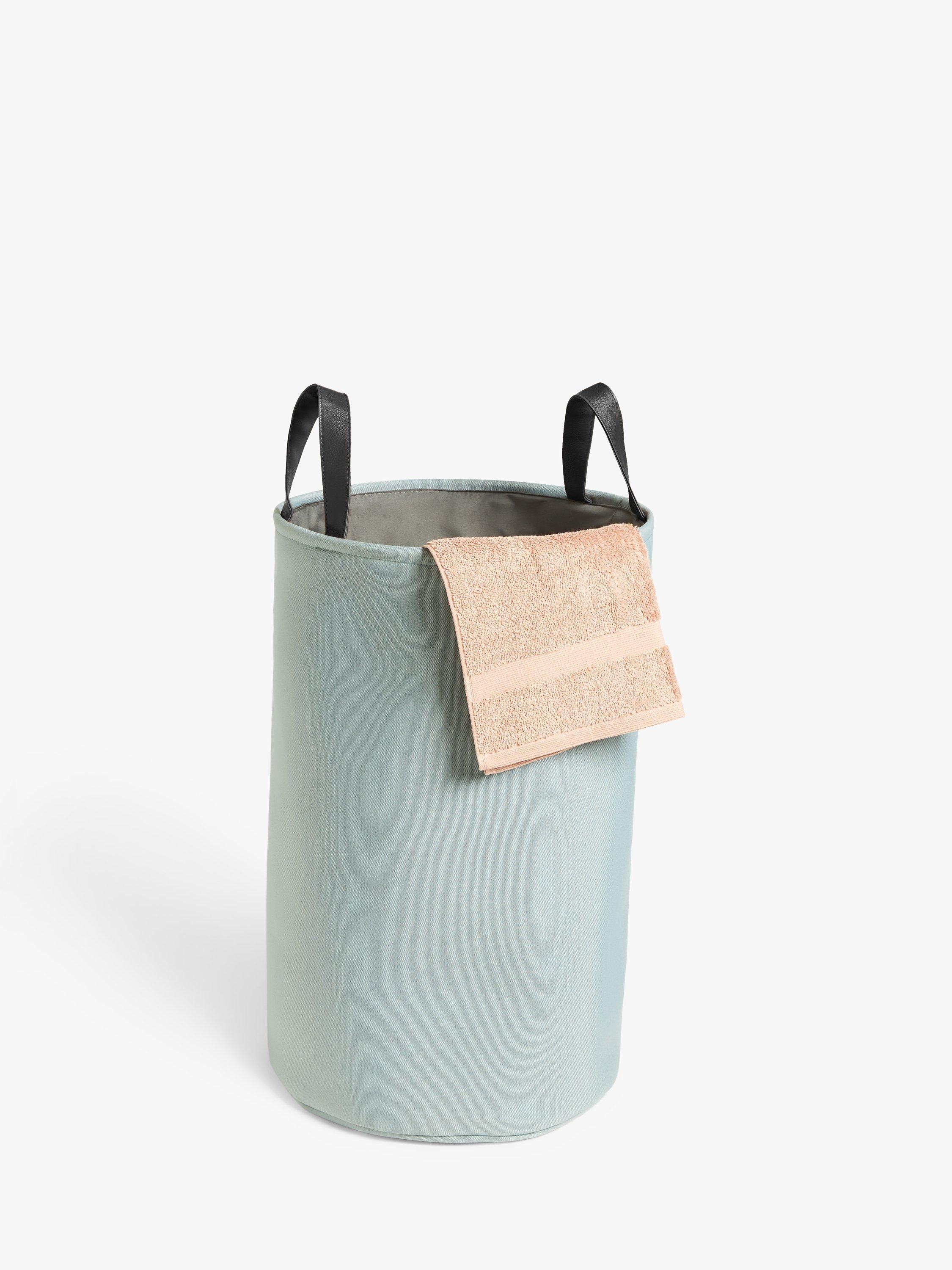 John Lewis canvas laundry basket H58cm Dia37cm, UK version