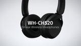 Sony WH-CH520 trådløse hodetelefoner på øret, britisk versjon