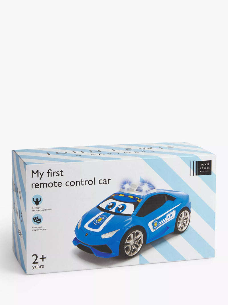 John Lewis My First Remote Control Police Car toy, imported from the UK