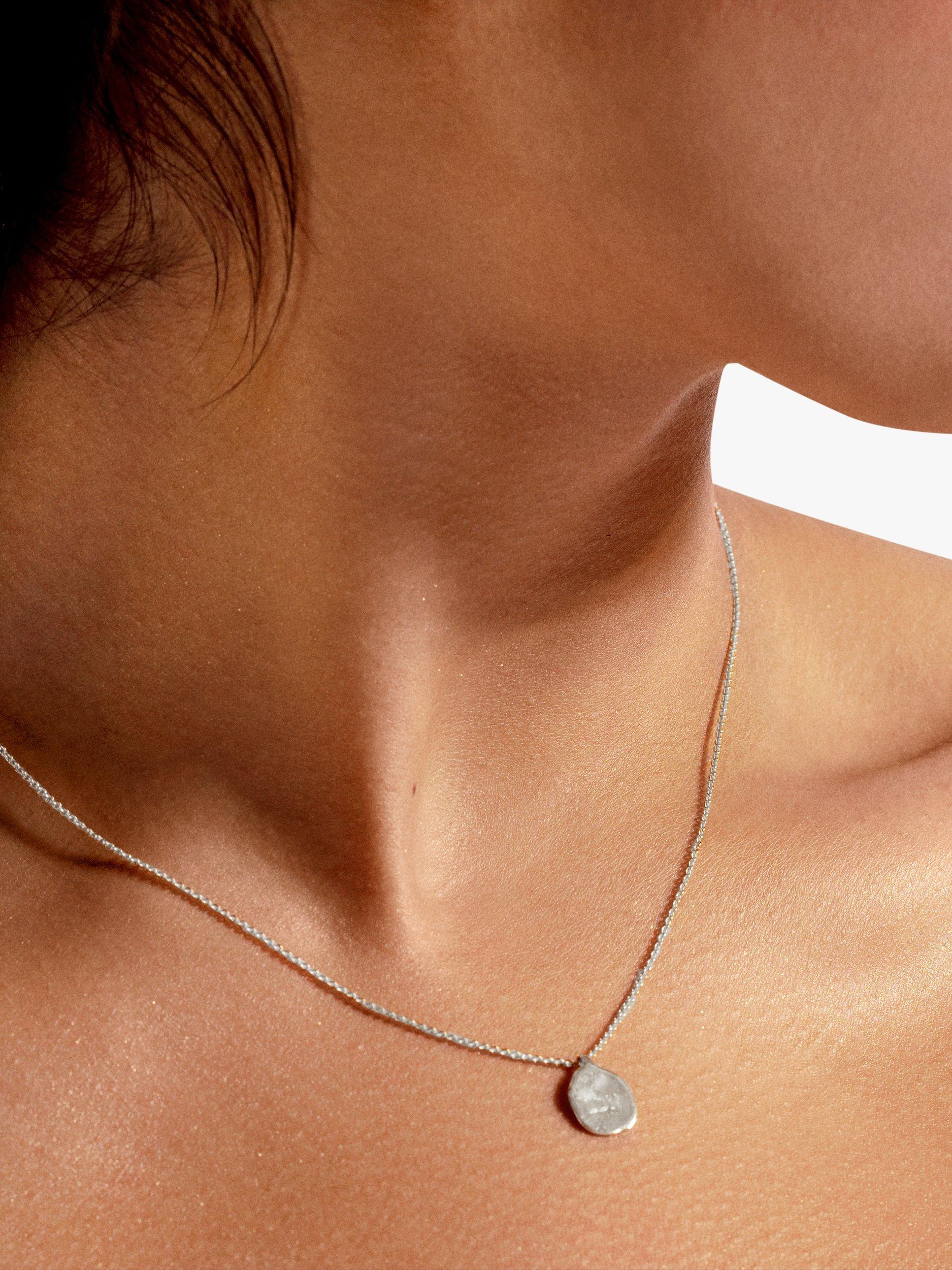 Monica Vinader Siren Petal chain necklace sterling silver (British brand)