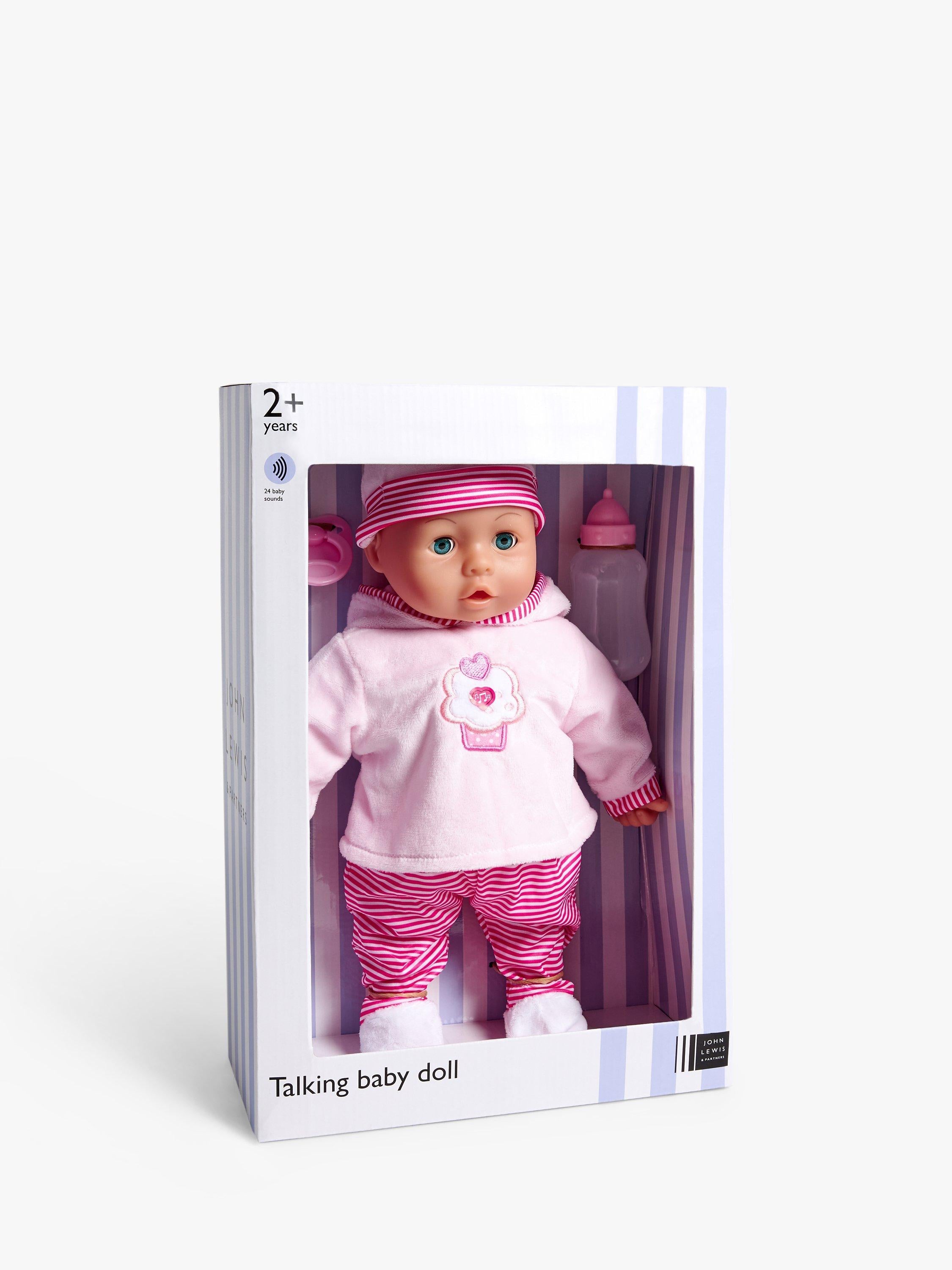 John Lewis Talking Baby Doll with 24 sounds - British product