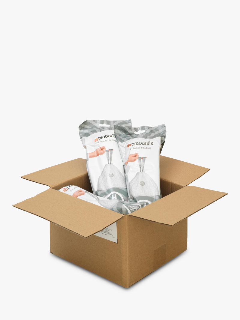 Brabantia PerfectFit bin liners 50-60L 120 bags - British product