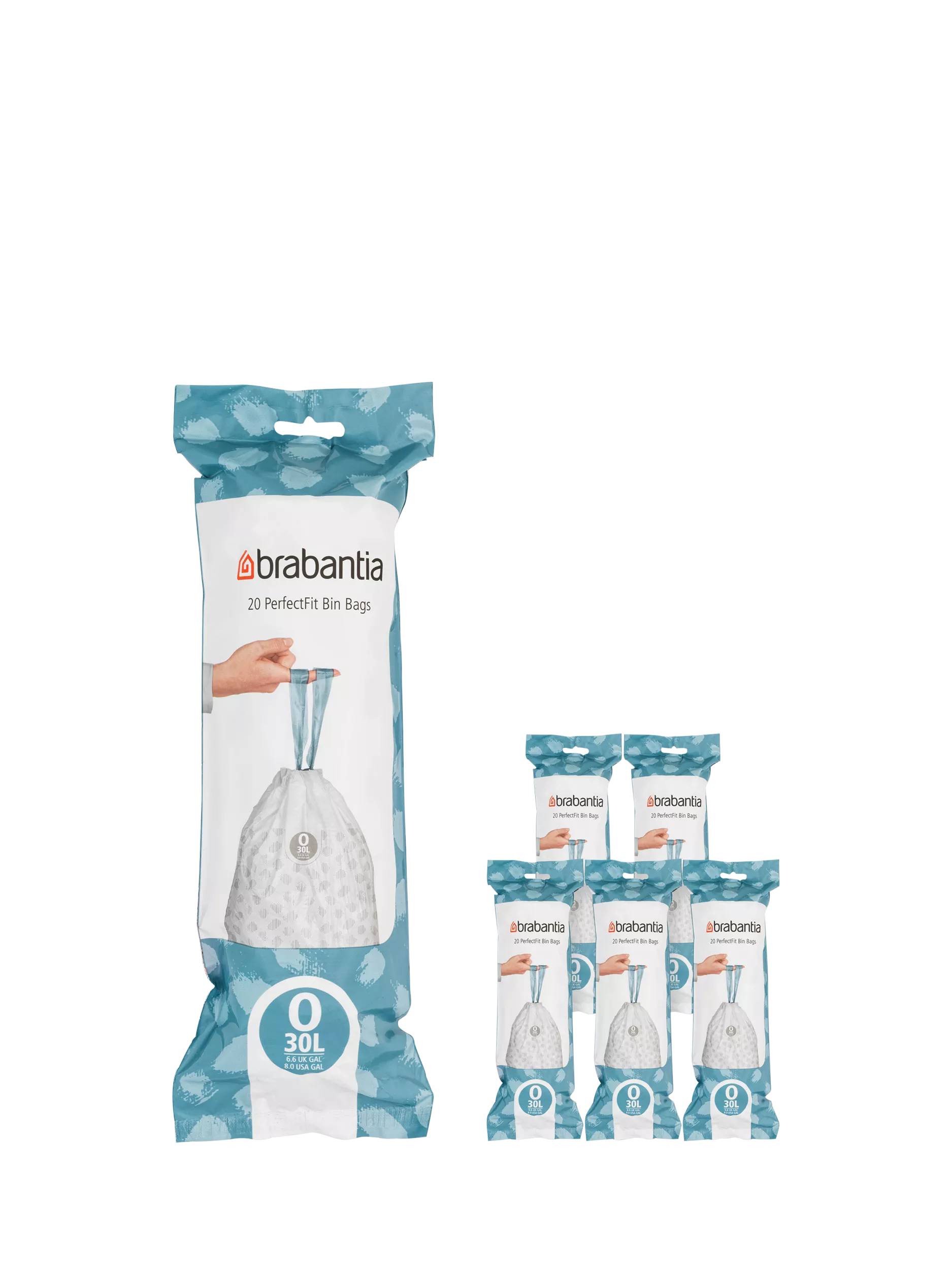 Brabantia PerfectFit bin liners 30L, imported from the UK