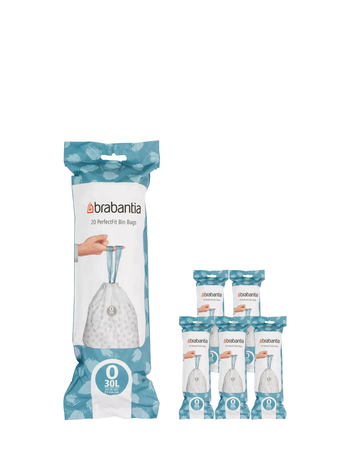 Brabantia PerfectFit bin liners 30L, imported from the UK