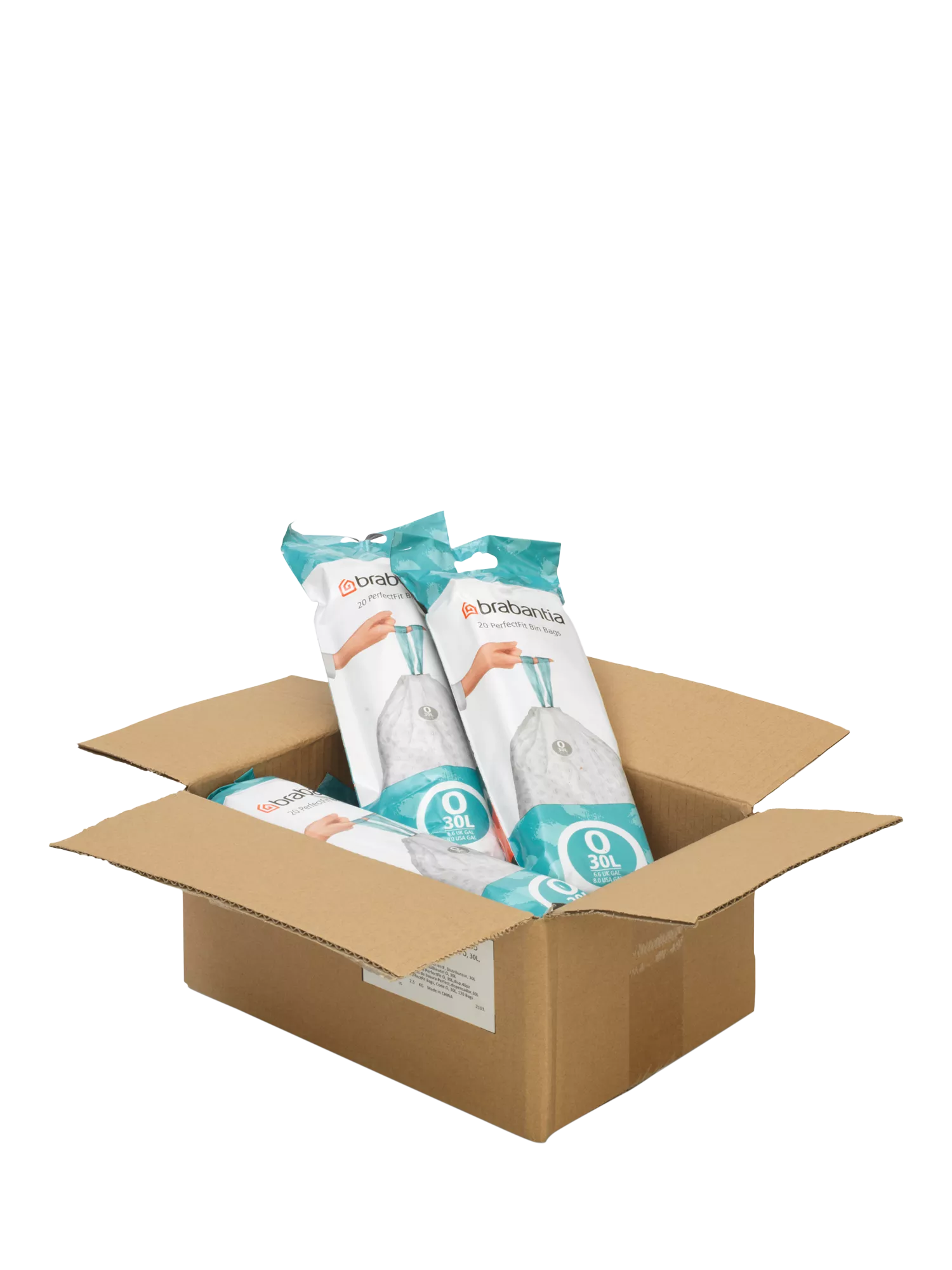 Brabantia PerfectFit bin liners 30L, imported from the UK