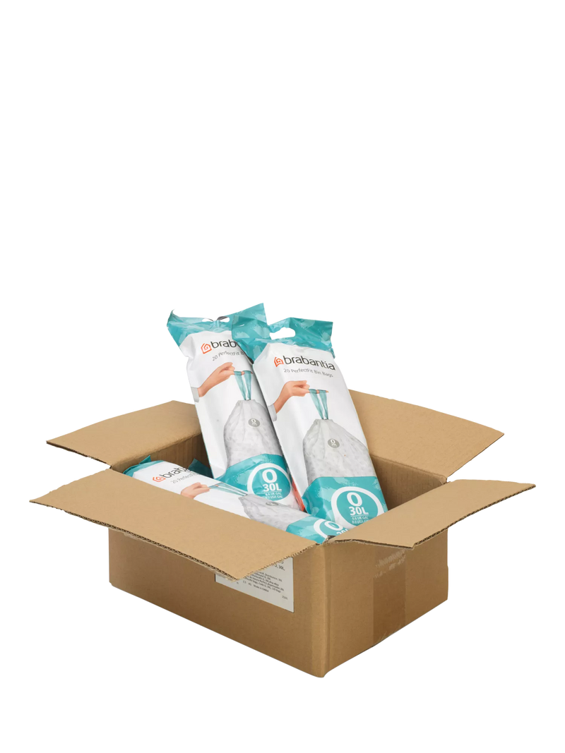 Brabantia PerfectFit bin liners 30L, imported from the UK