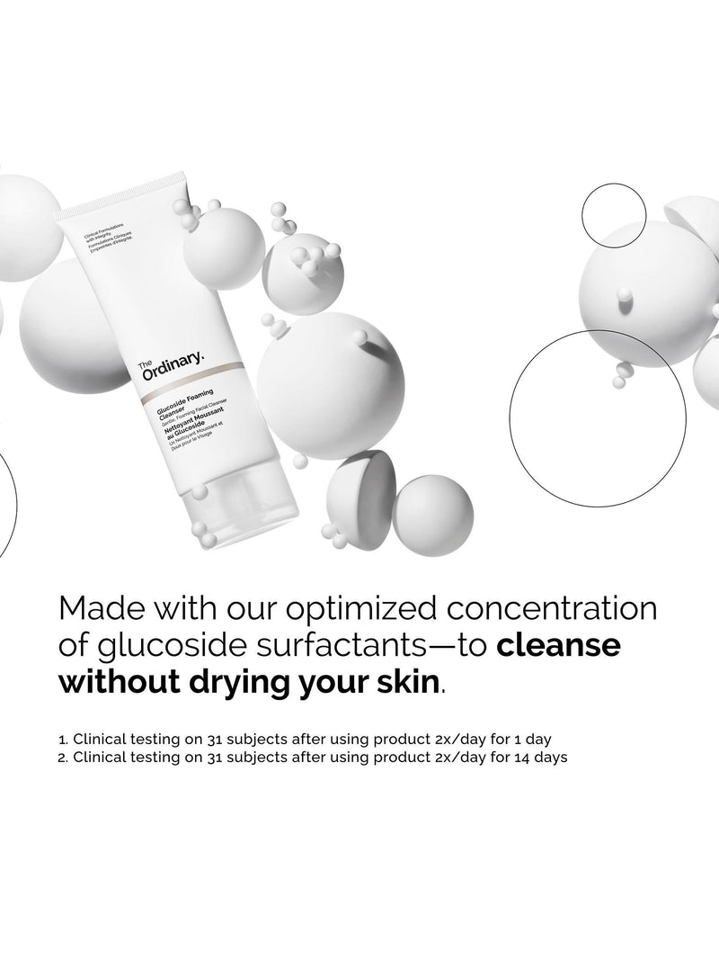 The Ordinary Glucoside Foaming Cleanser Ideal for Oily Skin, 150ml